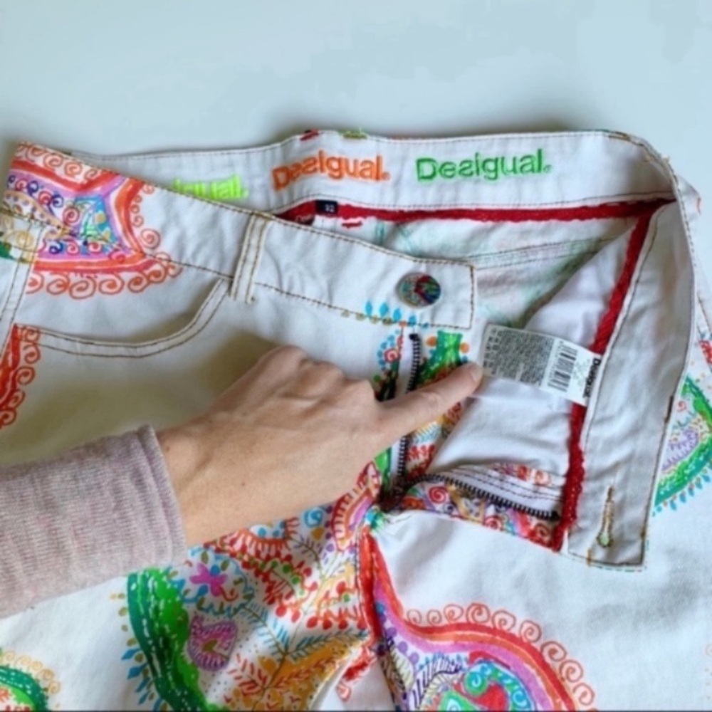 Desigual ‘Zelda’ Multicolor Patterned Women Jeans - Picture 10 of 10